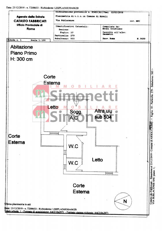 Casa indipendente Arsoli strada provinciale sublacense snc