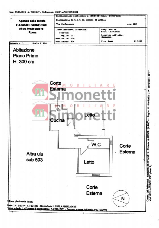 Casa indipendente Arsoli strada provinciale sublacense snc